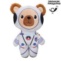 Игрушка мягкая для собак "Медвежонок-космонавт", 25см