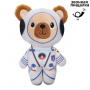 Игрушка мягкая для собак "Медвежонок-космонавт", 25см