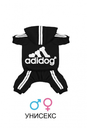 Костюм для собак "adidog" черный