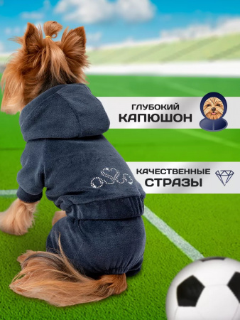 Одежда для собак. Спортивный костюм "ФитнесДог" графит