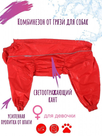 Дождевик для собак средних и крупных пород. Девочка.