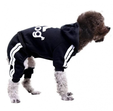Костюм для собак "adidog" черный